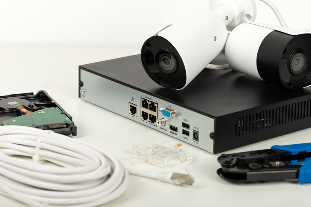 IP camera installation cabling