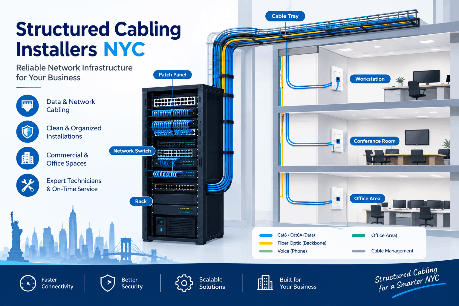 Structured cabling installers NYC