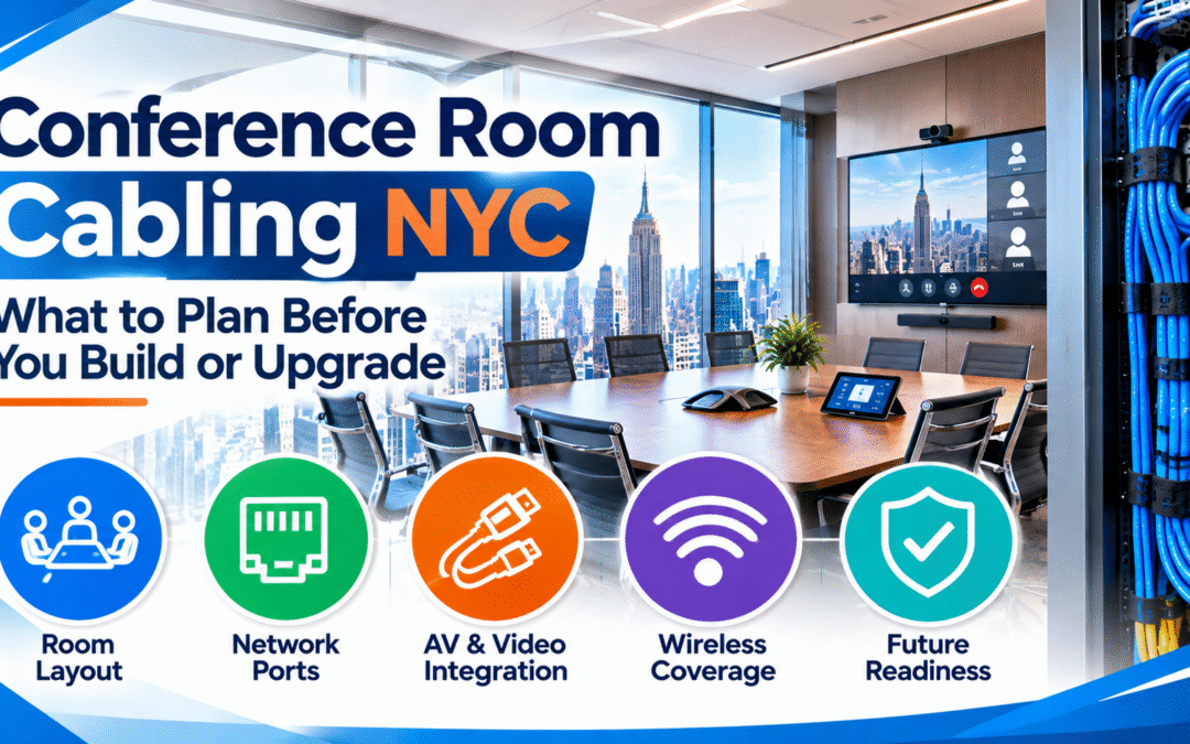 Conference room network cabling nyc